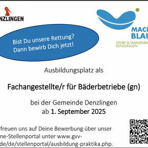 Stellenanzeige - Auszubildende f�r B�derbetriebe (gn)